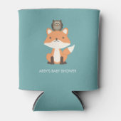 Woodland Fox Forest Baby shower Custom Blikjeskoeler (Voorkant)