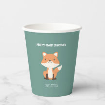 Woodland Fox Forest Baby shower Custom