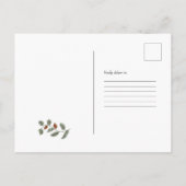 Woodland Fox & Hare | Bos Baby shower Uitnodiging Briefkaart (Achterkant)