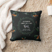 Woodland Fox & Hare | Nursery Birth Stats Pillow Kussen (Deken)