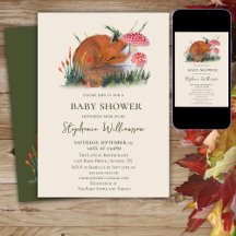 Woodland Fox Herfst Baby Shower | Cottage Core
