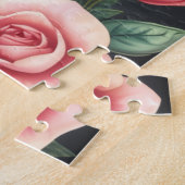 Woodland fox in Christmas hat jigsaw puzzle Legpuzzel (Zijkant)