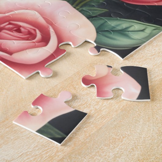 Woodland fox in Christmas hat jigsaw puzzle Legpuzzel (Zijkant)