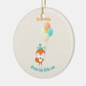 Woodland Fox Keramisch Ornament (Links)