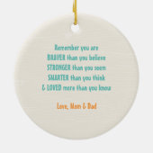 Woodland Fox Keramisch Ornament (Achterkant)