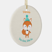 Woodland Fox Keramisch Ornament (Rechts)