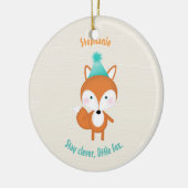 Woodland Fox Keramisch Ornament (Links)