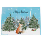 Woodland Fox Kerstmis Groot Cadeauzakje (Voorkant)