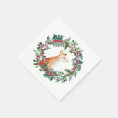 Woodland Fox Kerstmis Servet (Hoek)