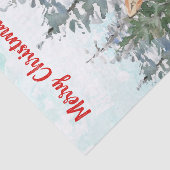 Woodland Fox Kerstmis Tissuepapier (Detail)