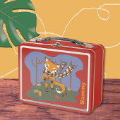 Woodland Fox Kind Metal Lunchbox