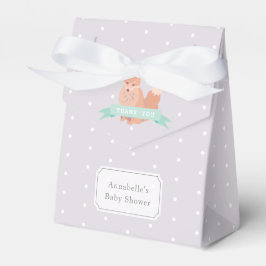 Woodland Fox Kleur Bewerkbare Baby shower geschenk Bedankdoosjes