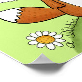 Woodland Fox Little Love voor jou Poster (Hoek)