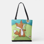 Woodland Fox Little Love voor jou Tote Bag (Achterkant)