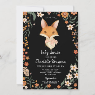 Woodland Fox Meisje Baby shower Kaart