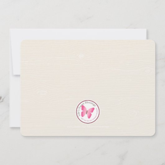 Woodland Fox met ballonnen Kaart (Achterkant)