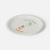 Woodland Fox met ballonnen Papieren Bordje (Gekanteld)