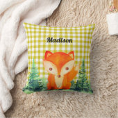 Woodland Fox Nursery Yellow Sierkussen (Deken)