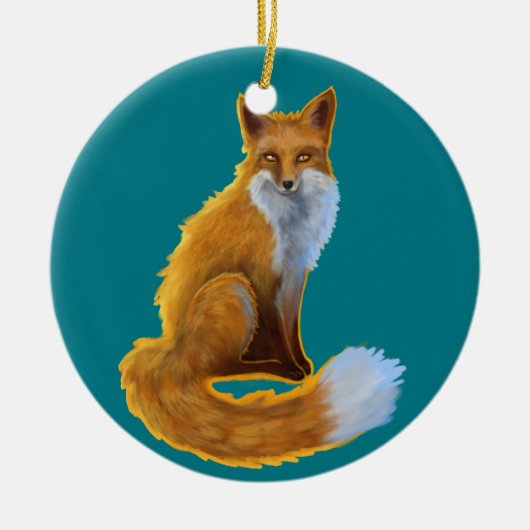 Woodland Fox Ornament (Voorkant)