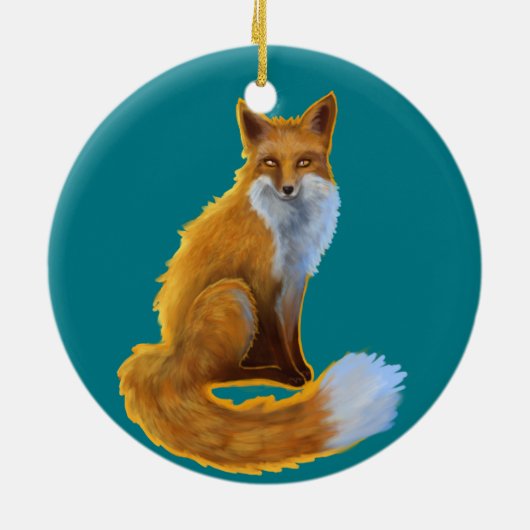 Woodland Fox Ornament (Achterkant)