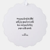 Woodland Fox Paper Ornament Kaart (Achterkant)