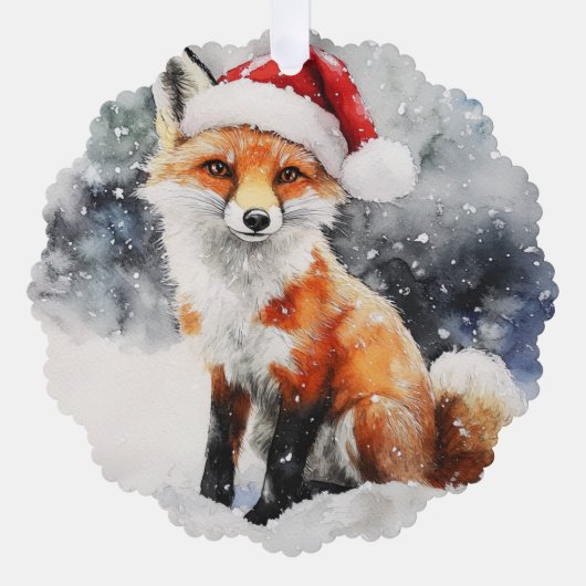 Woodland Fox Paper Ornament Kaart (Voorkant)