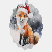 Woodland Fox Paper Ornament Kaart (Links)