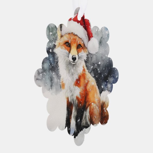 Woodland Fox Paper Ornament Kaart (Rechts)