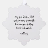 Woodland Fox Paper Ornament Kaart (Achterkant)