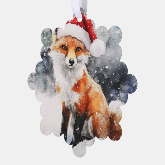 Woodland Fox Paper Ornament Kaart (Links)