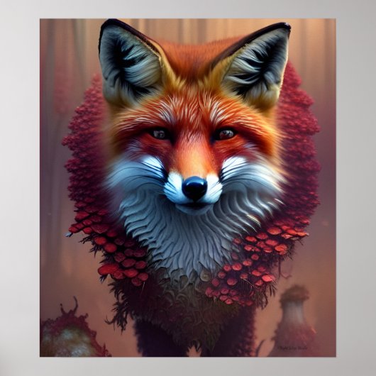 Woodland Fox Poster (Voorkant)