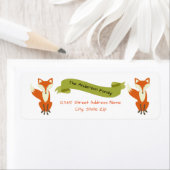 Woodland Fox - Return Address Labels (Insitu)