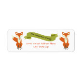 Woodland Fox - Return Address Labels (Voorkant)