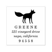 Woodland Fox Return Address Stamp Zelfinktende Stempel (Design)