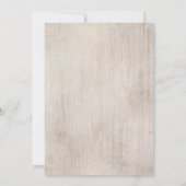 Woodland Fox Rustic Baby Shower Invitations Kaart (Achterkant)