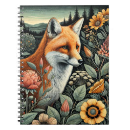 Woodland Fox Spiral Notitieboek | Leuk dier-thema