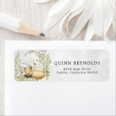 Woodland Fox | Teruggaveadreslabel Forest Baby Etiket (Insitu)