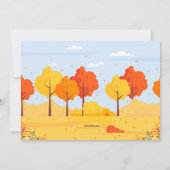 Woodland Fox Uitnodiging (Achterkant)