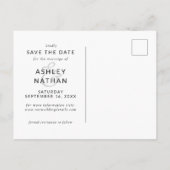 Woodland Fox Wedding Save the Date Photo Aankondigingskaart (Achterkant)