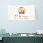 Woodland Fox Welcome Baby Shower Banner (Beurs)