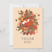 Woodland Fox welp dank u Bedankkaart (Voorkant)