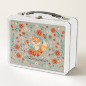  Woodland Fox Whimsical Waterverf Naam (Voorkant)
