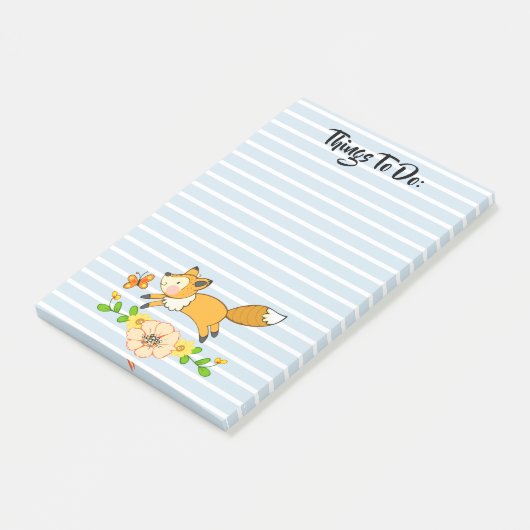 Woodland Fox wil dingen doen Post-it® Notes (Schuin)