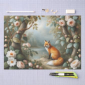 Woodland Fox with Botanical Details Tissuepapier (Craft)
