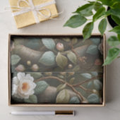 Woodland Fox with Botanical Details Tissuepapier (Geschenk)