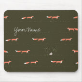 Woodland Foxes Mousepad Muismat (Voorkant)