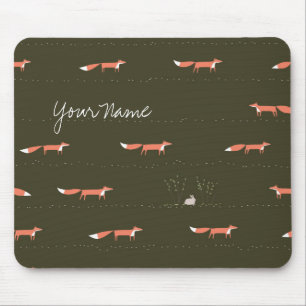 Woodland Foxes Mousepad Muismat