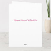 Woodland Foxglove Fairy wenskaart Kaart (Achterkant)