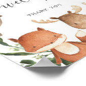 Woodland Friends Baby shower Address Envelope Sign Poster (Hoek)