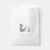 Woodland Friends Baby shower Bedankzakje (Voorkant)